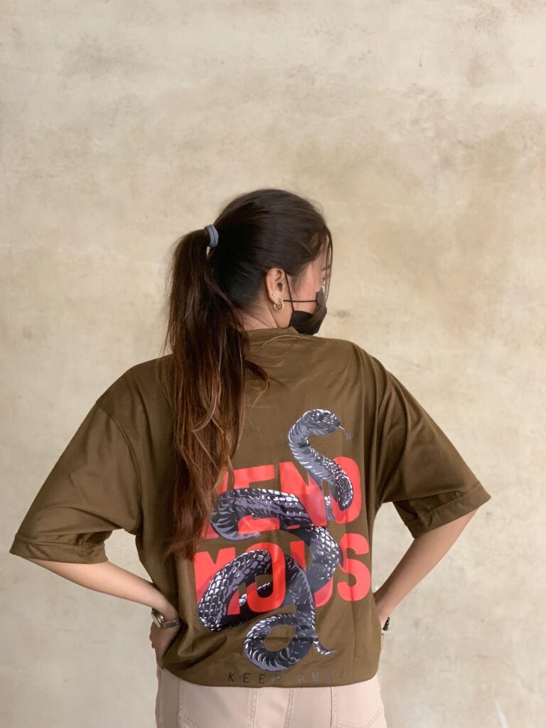 Slthrs Rebel Oversized Olive Brown Tee