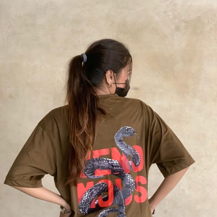 Slthrs Rebel Oversized Olive Brown Tee