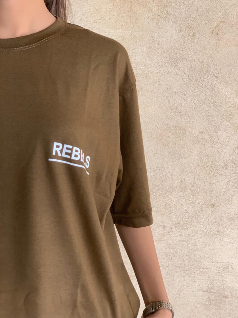 Slthrs Rebel Oversized Olive Brown Tee – image 3